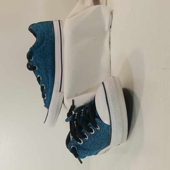 Converse Other - Converse All Star Kids Street Slip-on Lo Top Blue Sneaker size 3 Unisex Flyknit